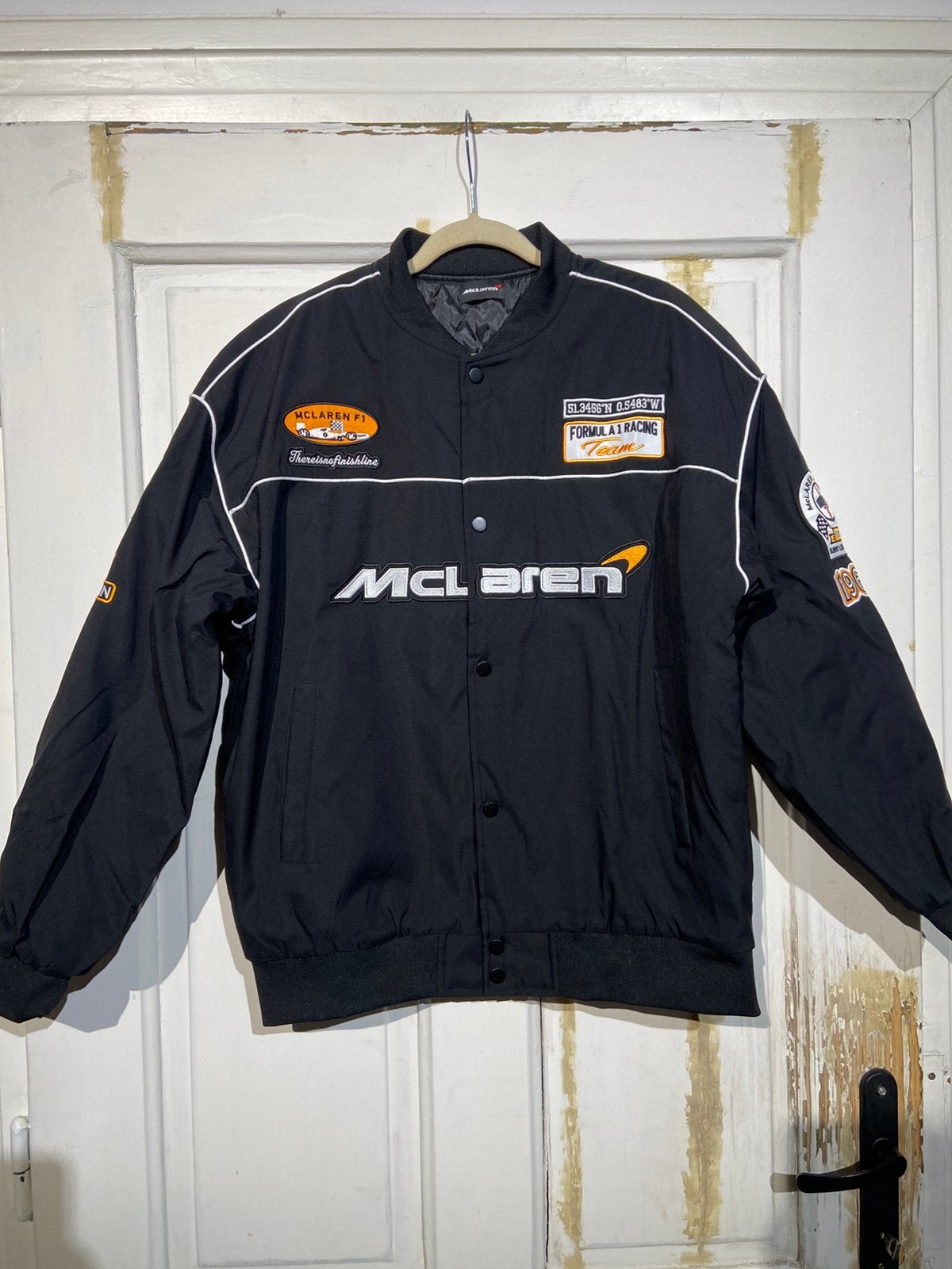 McLaren Racing-fanjas (maat XL) Vintage zwart, Ophalen of Verzenden, Zo goed als nieuw, Maat 56/58 (XL), Zwart