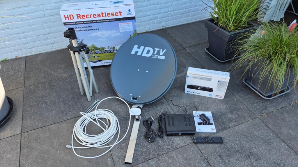 Canal Digitaal HD Recreatieset Satellietontvanger en schotel, Audio, Tv en Foto, Schotelantennes, Ophalen, Zo goed als nieuw, Overige merken