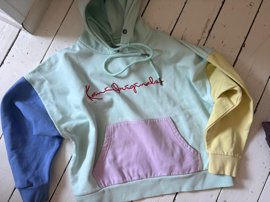 Kani trui / hoodie / cropped sweater pastelkleuren mt. XS, Ophalen of Verzenden, Zo goed als nieuw, Maat 34 (XS) of kleiner, Overige kleuren