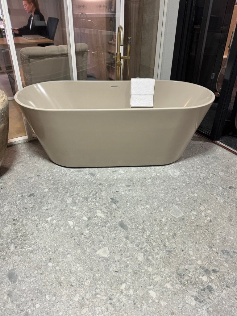 Vrijstaand bad 180x80 Xenz Mees zand mat van €2295 nu €1250, Xenz, Ophalen of Verzenden, Eendenparkweg 3, Info@douchezaak.nl