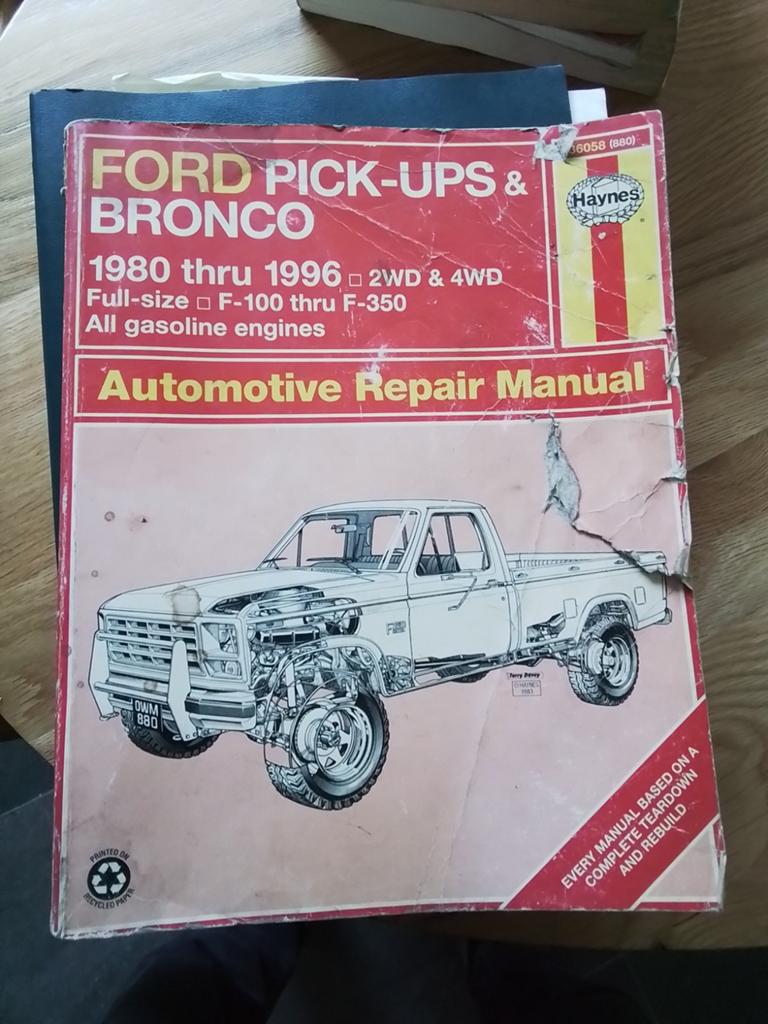 Ford Trucks &Bronco 80 -96 Repair Manual Haynes, Ophalen of Verzenden