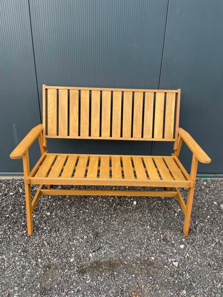 Nieuwe hardhouten tuinbank zitbank 120cm OP=OP, Tuin en Terras, Tuinbanken, Ophalen, Wr, Nieuw, Wr