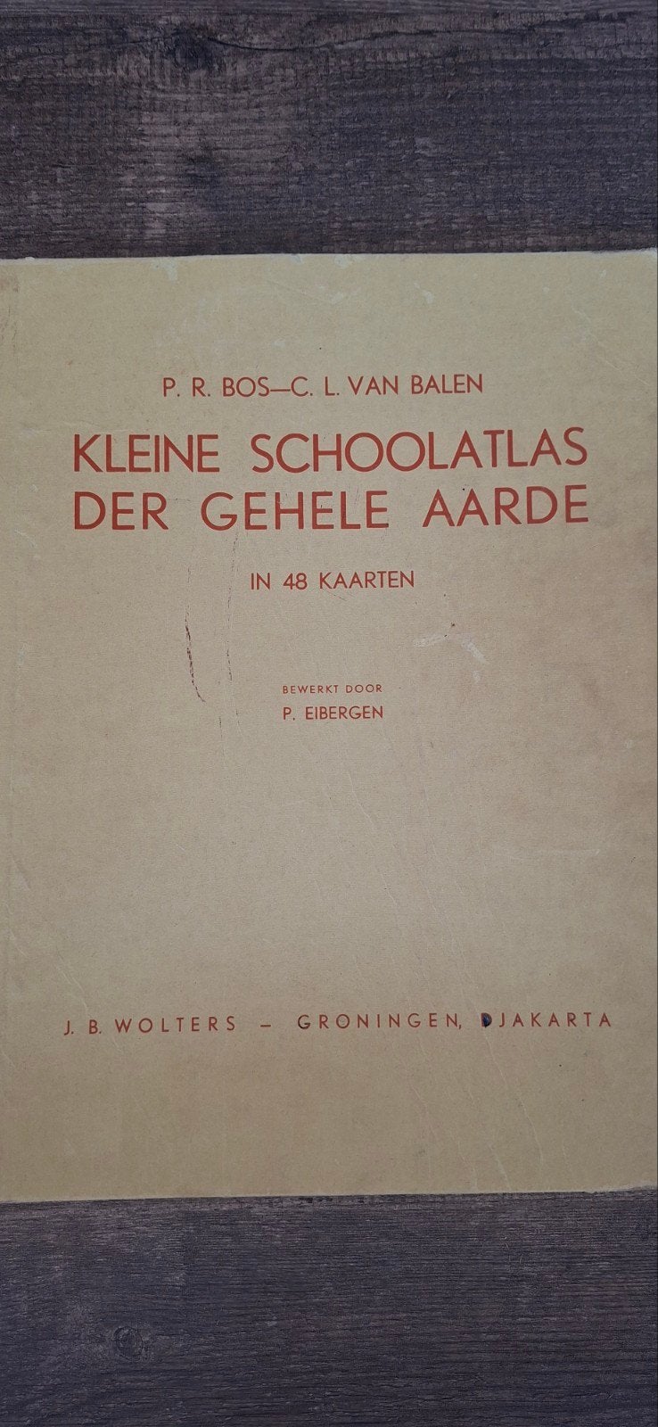 Kleine Schoolatlas der Gehele Aarde - 1956, Gelezen, Overige atlassen, Ophalen of Verzenden, P. R. Bos - C. L. van Balen