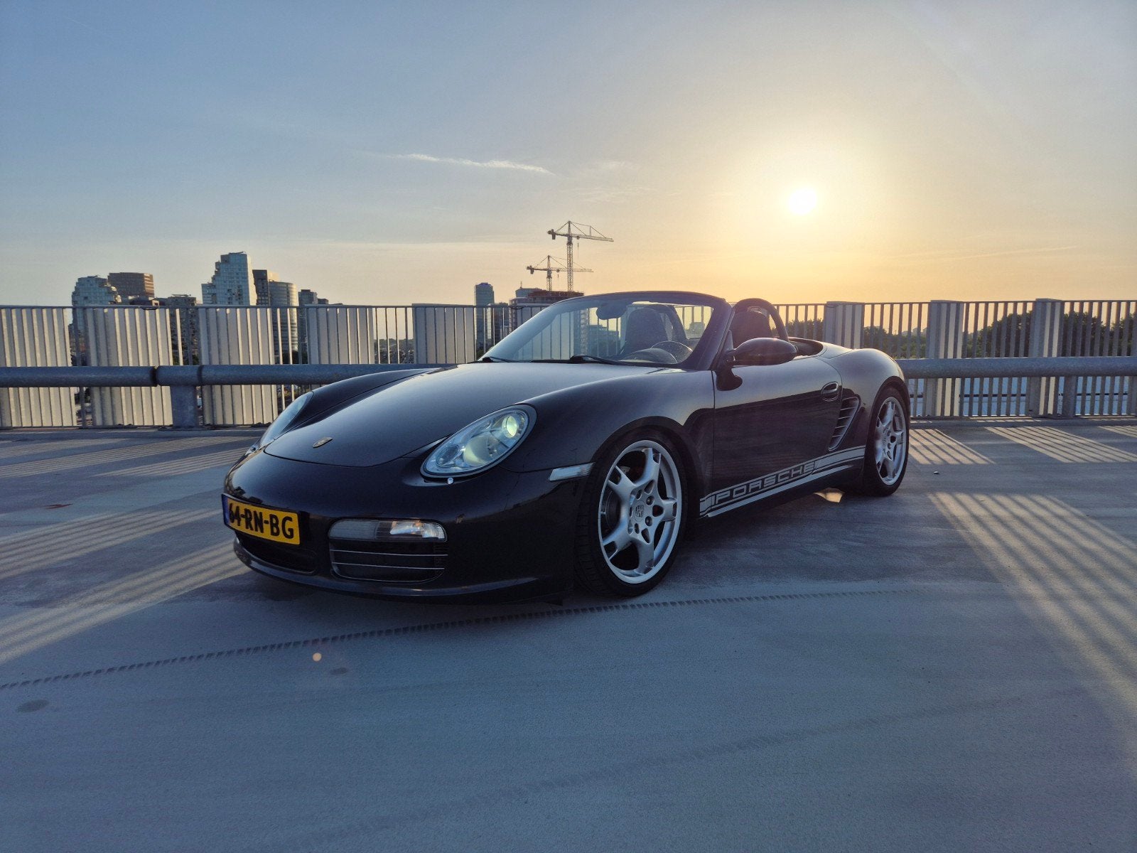 Porsche Boxster 3.2 S 2005 Zwart, Auto's, Porsche, Achterwielaandrijving, Zwart, Cabriolet, Zwart
