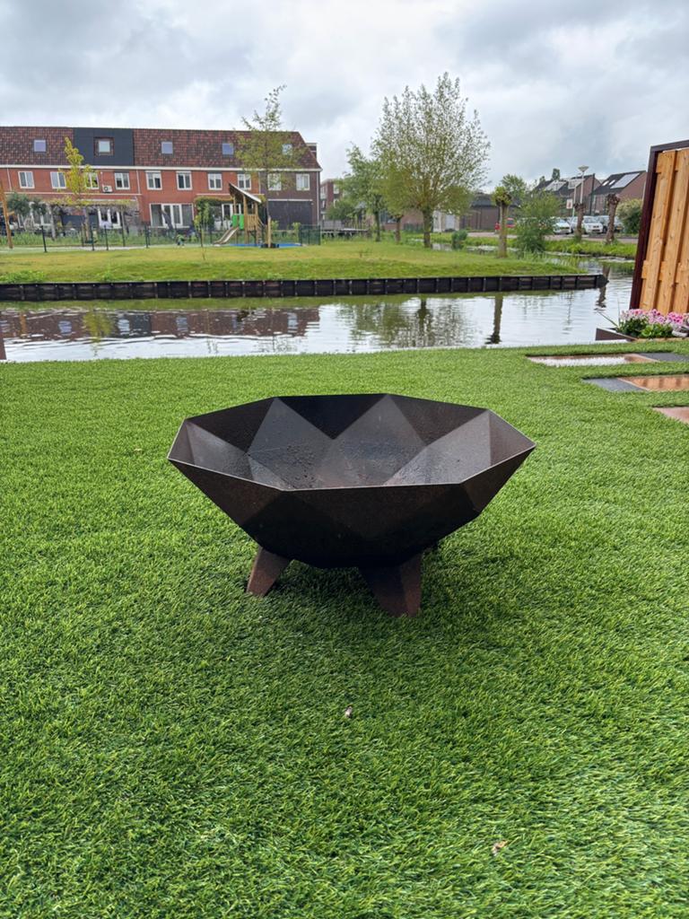 Vuurschaal Cortenstaal, Tuin en Terras, Vuurkorven, Ophalen, Gebruikt, Vuurkorf