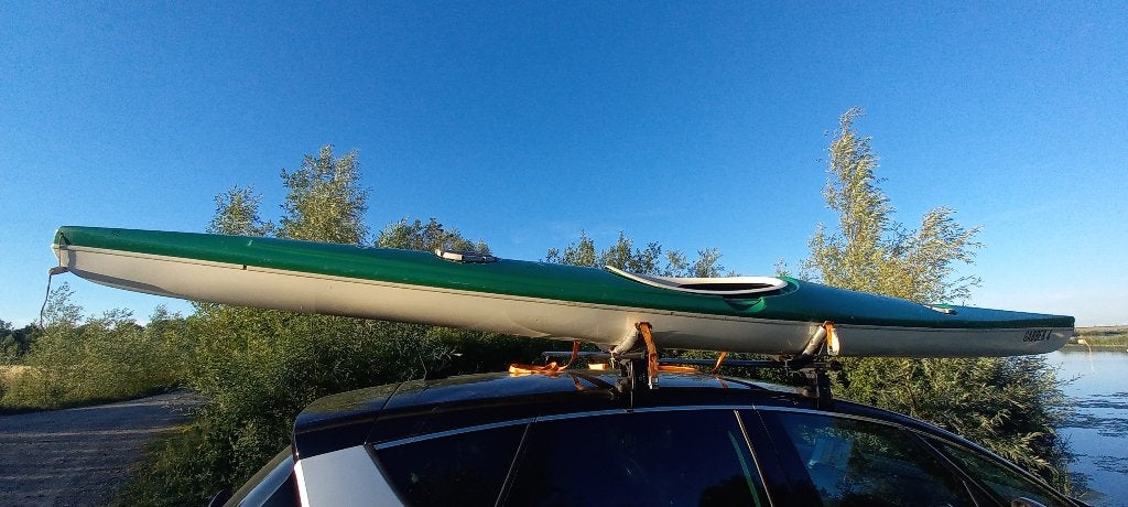 Groene Kajak - Perfect voor één persoon, Watersport en Boten, Kano's, Ophalen, Gebruikt, Eén persoon, Met peddels