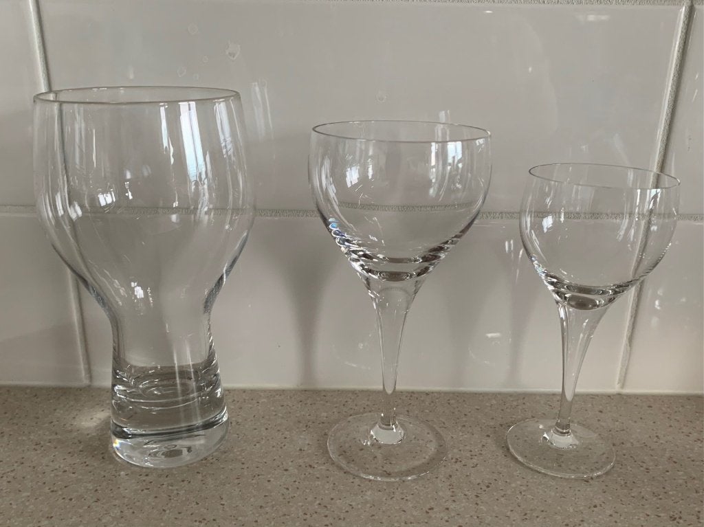 Rosenthal glazen, kristal, model: Lotus 24.000, Ophalen of Verzenden, Zo goed als nieuw, Overige typen