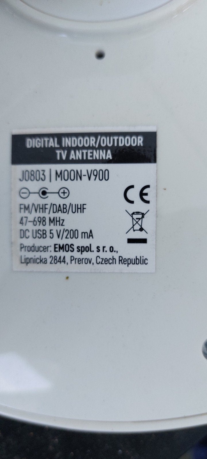 Digitale binnen/buiten TV antenne J0803 MOON-V900, Ophalen of Verzenden