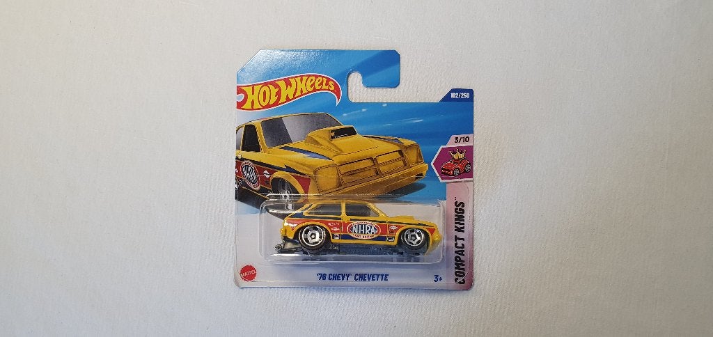 Hot Wheels 1976 Chevy Chevette geel, Ophalen of Verzenden, Nieuw, Auto