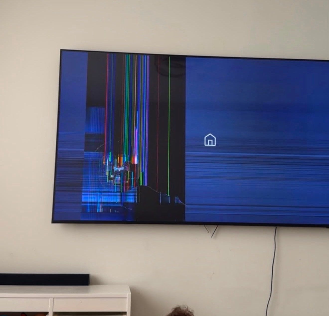 Samsung 75 inch TV met defect scherm (strepen), Ophalen, Niet werkend, 100 cm of meer, Samsung