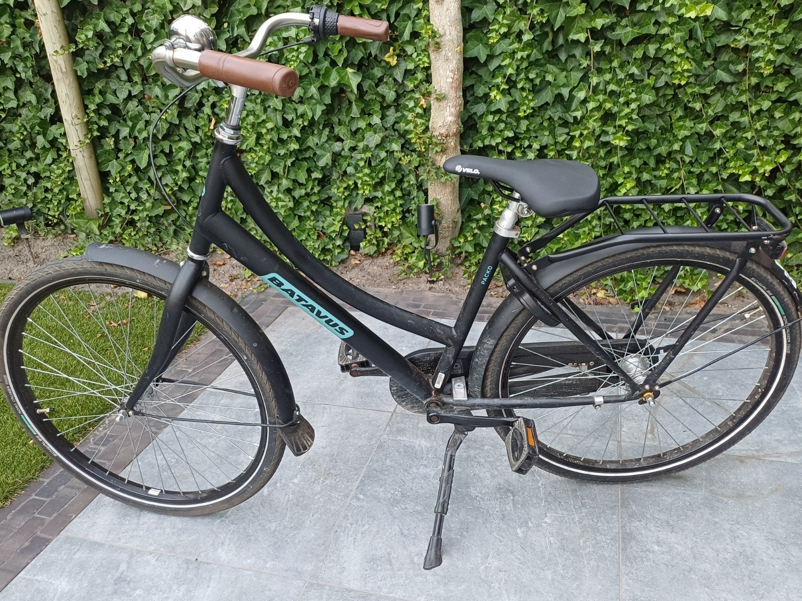 Batavus meisjesfiets 24 inch met nieuw rekje en koplamp, Ophalen, Versnellingen, Batavus, Gebruikt