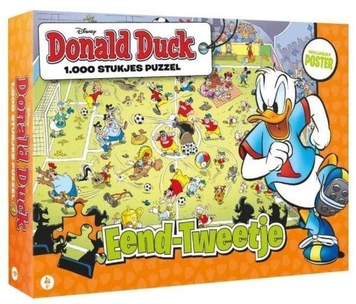 Donald Duck Puzzel - 1000 stukjes - Eend-Tweetjes, Ophalen of Verzenden, 500 t/m 1500 stukjes, Nieuw, Legpuzzel