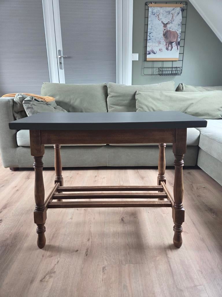 Prachtige tafel/side table, Ophalen of Verzenden, 25 tot 50 cm, Rechthoekig