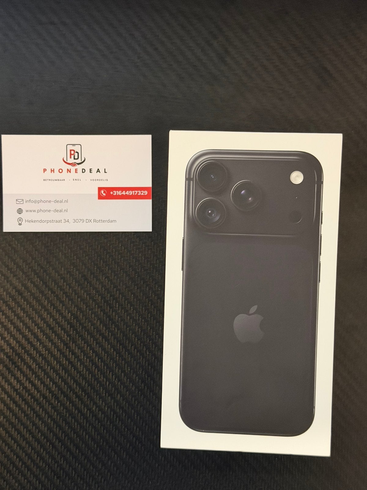 iPhone 18 pro 256 gb nieuw zwart + Garantie
