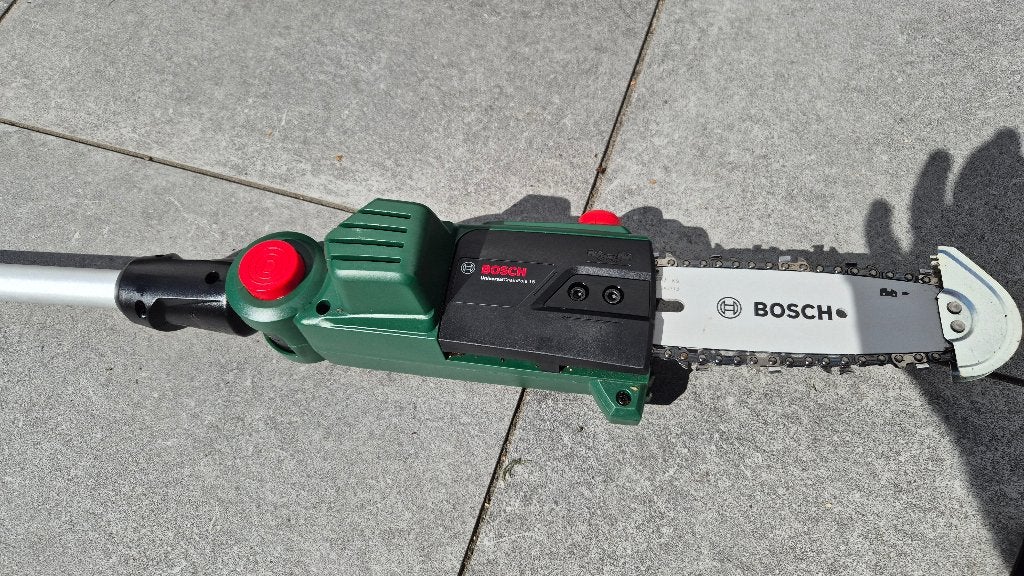 Bosch Accu Kettingzaag met Telescoopstang (zonder accu), Ophalen of Verzenden, Zo goed als nieuw, Telescopisch, 20 t/m 29 mm
