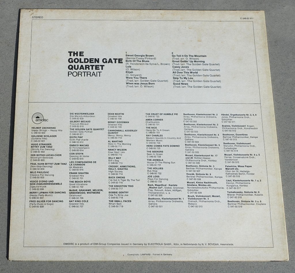 The Golden Gate Quartet - Portrait LP (EMI), LP, Zo goed als nieuw, 12 inch, Fotohoes