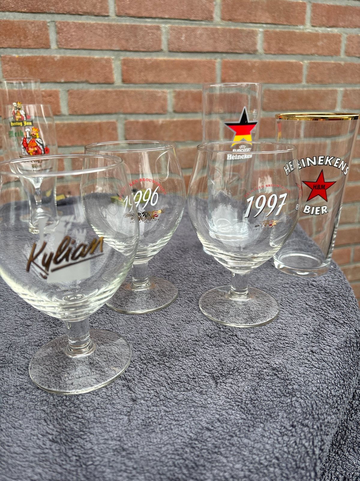 Diverse Heineken glazen - Vintage en modern, Verzamelen, Ophalen of Verzenden, Gebruikt, Overige typen