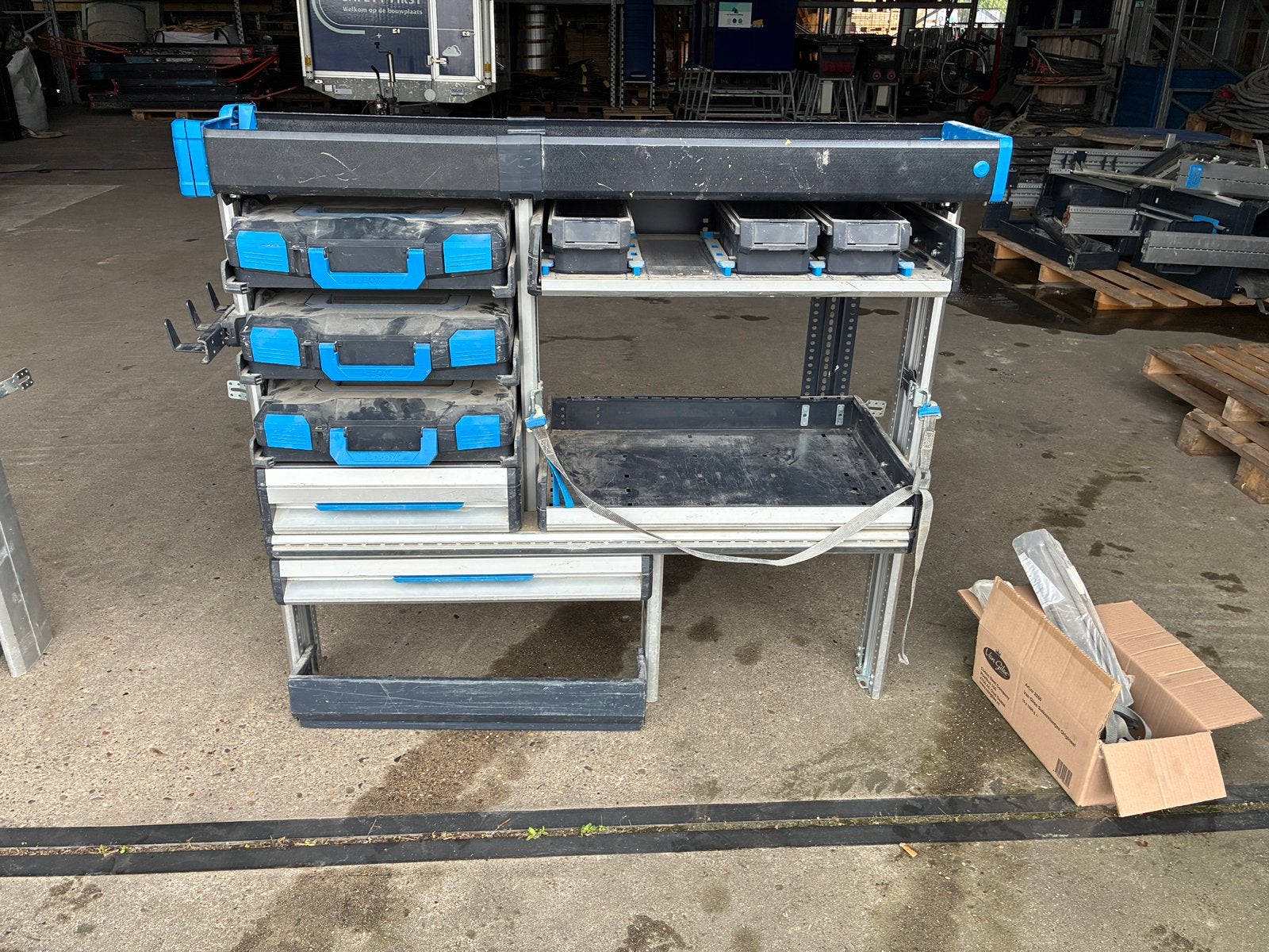 Te koop 2 sets Sortimo bedrijfswagen inrichting, Auto diversen, Auto-accessoires, Ophalen, Gebruikt