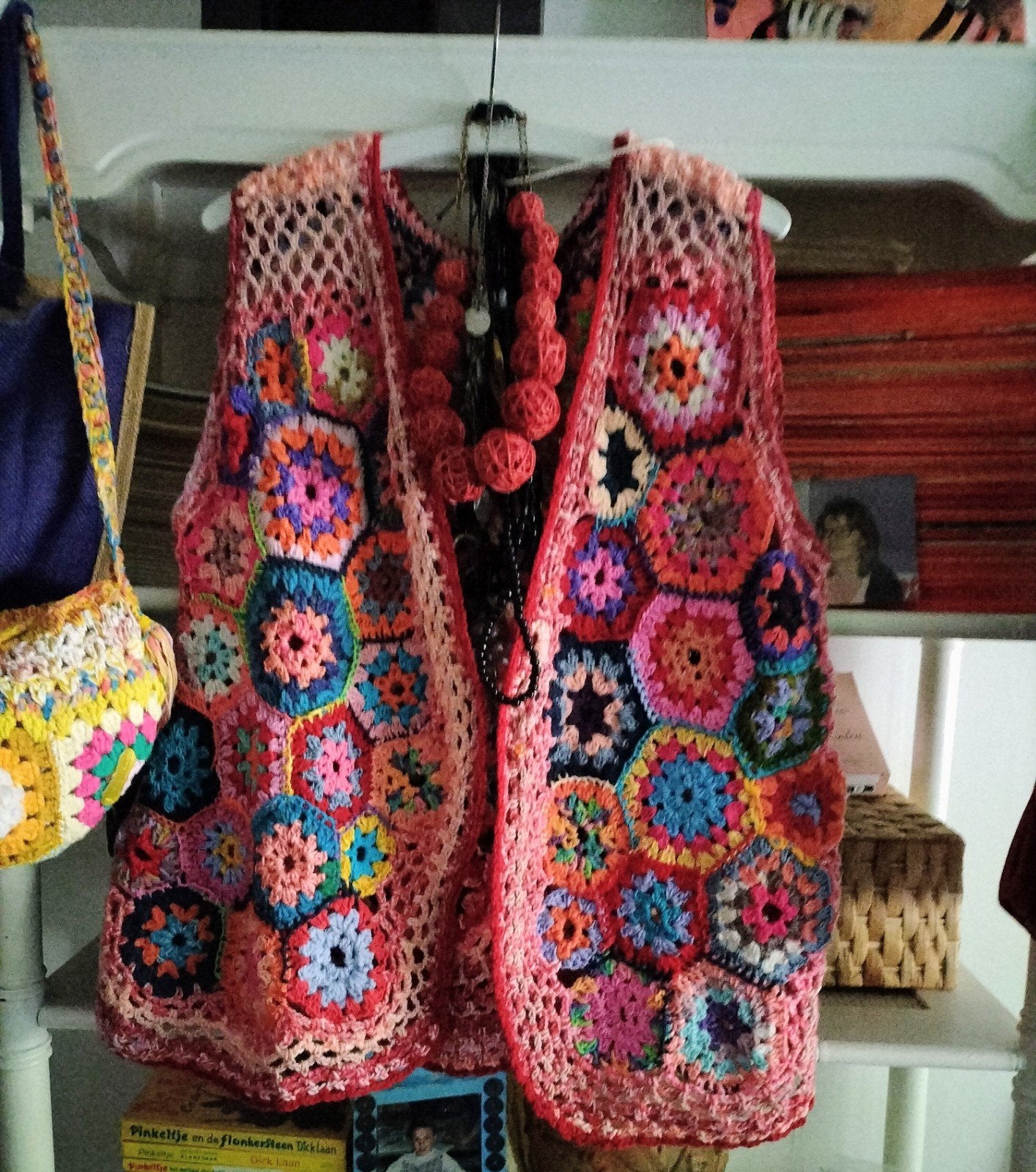 Handgemaakt nieuw  Gehaakt Vest - Hippie Boho Stijl, Handgemaakt, Ophalen of Verzenden, Nieuw