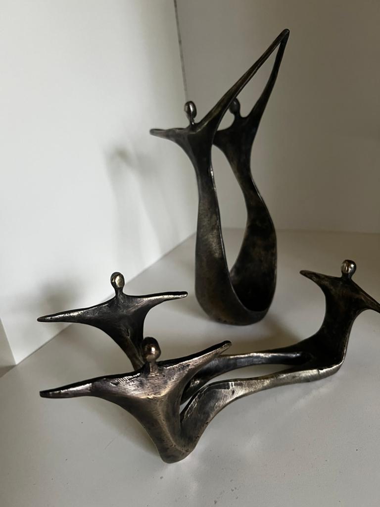 Dutch design kandelaar en wijnfles houder Corry Ammerlaan, Ophalen of Verzenden