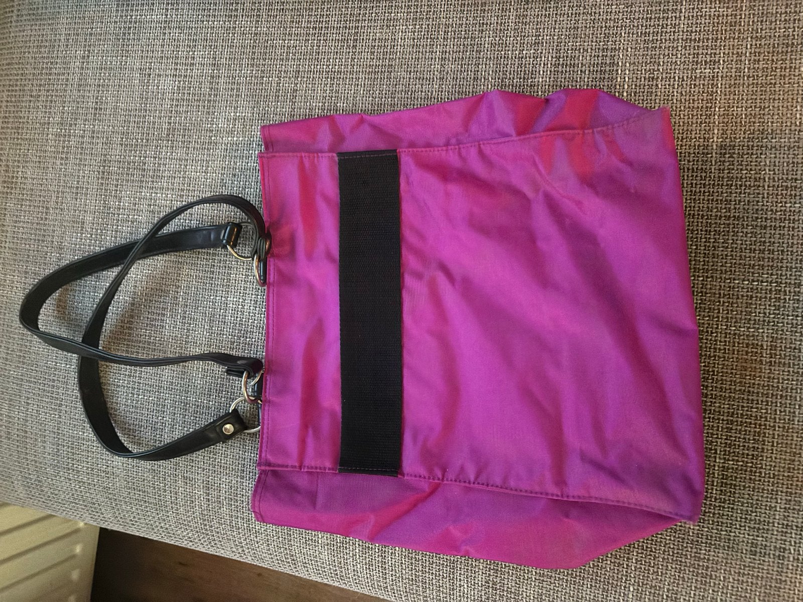 Fuchsia rose handtas - Ruim en stijlvol (33x34x11 cm), Ophalen of Verzenden, Gebruikt, Paars, Handtas