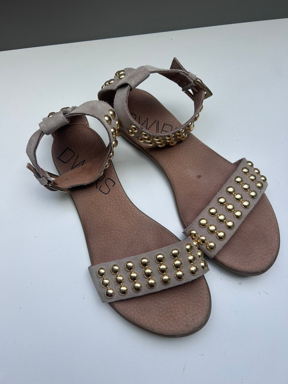 DW\\RS sandalen maat 39, Beige, Zo goed als nieuw, Sandalen of Muiltjes, Ophalen of Verzenden