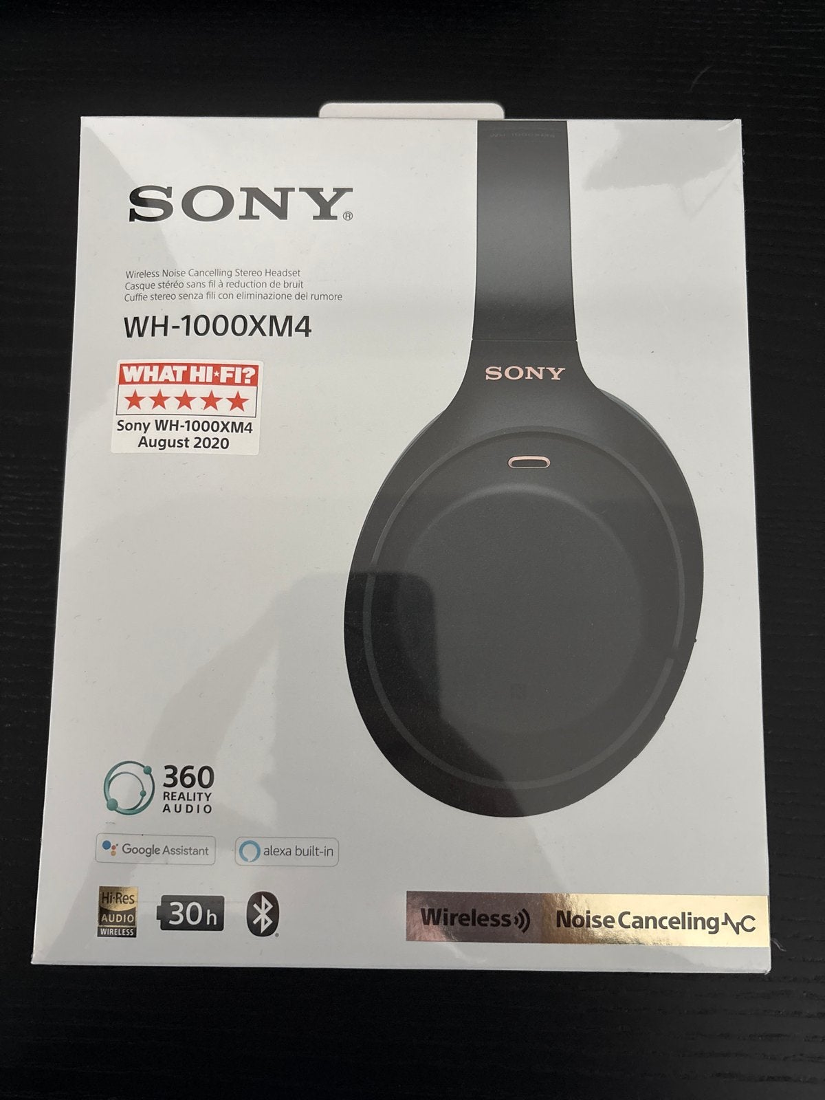 Sony WH-1000XM4 Noise Cancelling Koptelefoon - Nieuw in doos