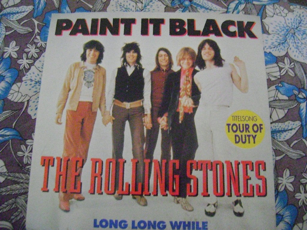 2 singles the rolling stones Paint it black Honky Tonk women, Ophalen of Verzenden, Gebruikt, Overige formaten