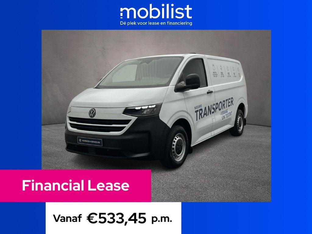 Volkswagen Transporter T7 2.0 TDI 110pk L1 (bj 2024), Voorwielaandrijving, Gebruikt, 2000 kg, Wit