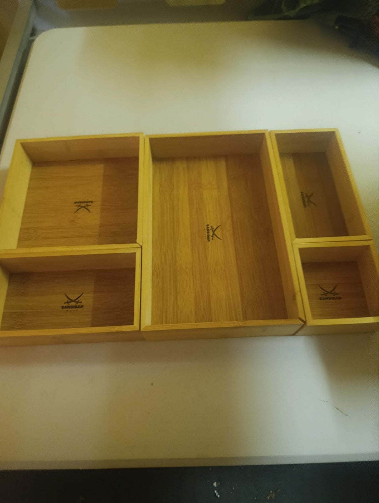 Sansibar Sylt Bamboe Kosmetische Organizer Set - 5-delig, Ophalen of Verzenden