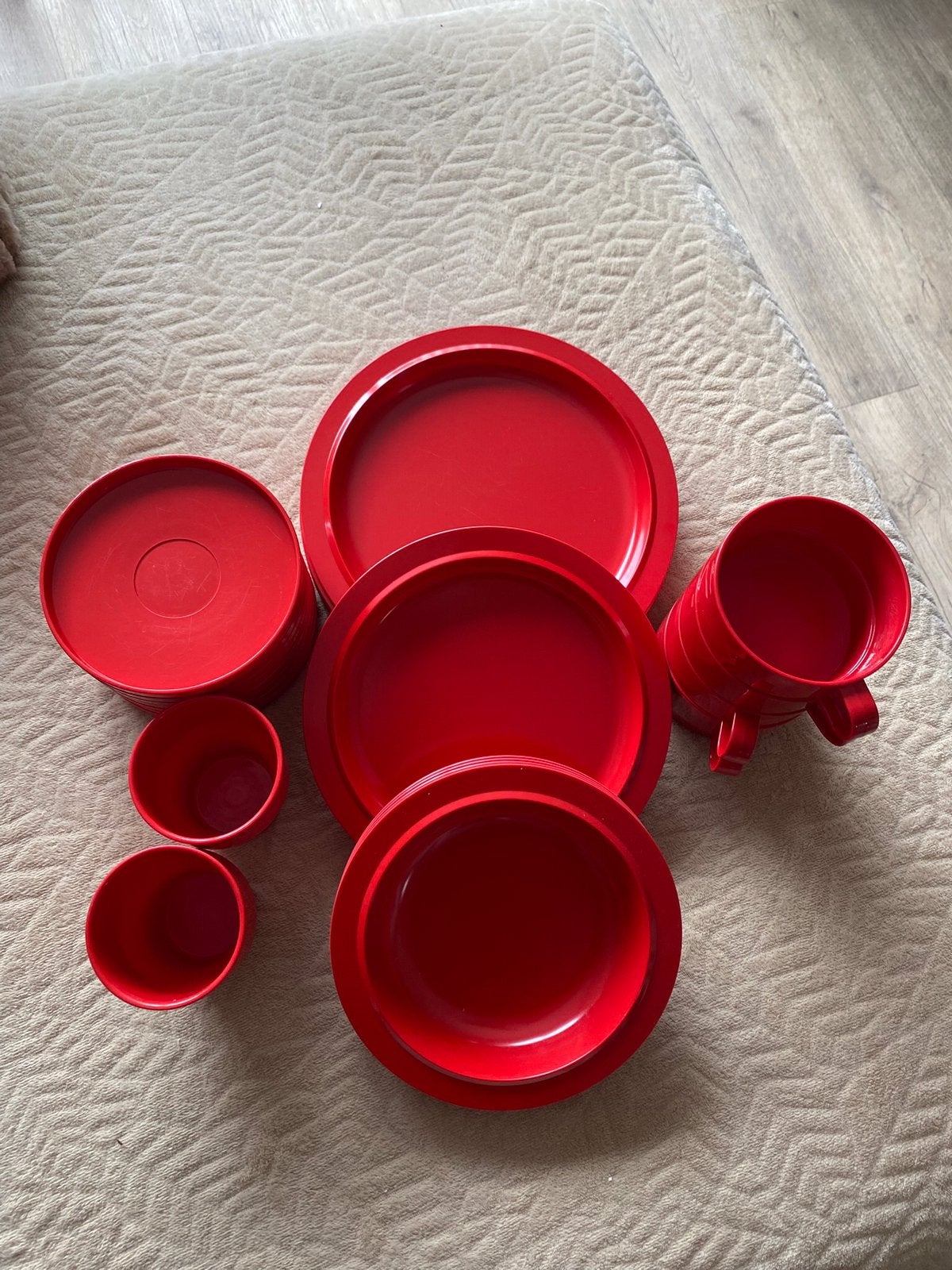Mepal servies Rosti Melamine P220 rood, Verzenden, Gebruikt