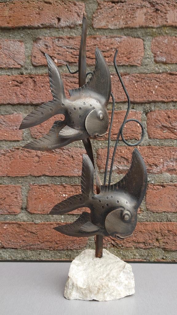 Sculptuur metalen vissen, Ophalen of Verzenden