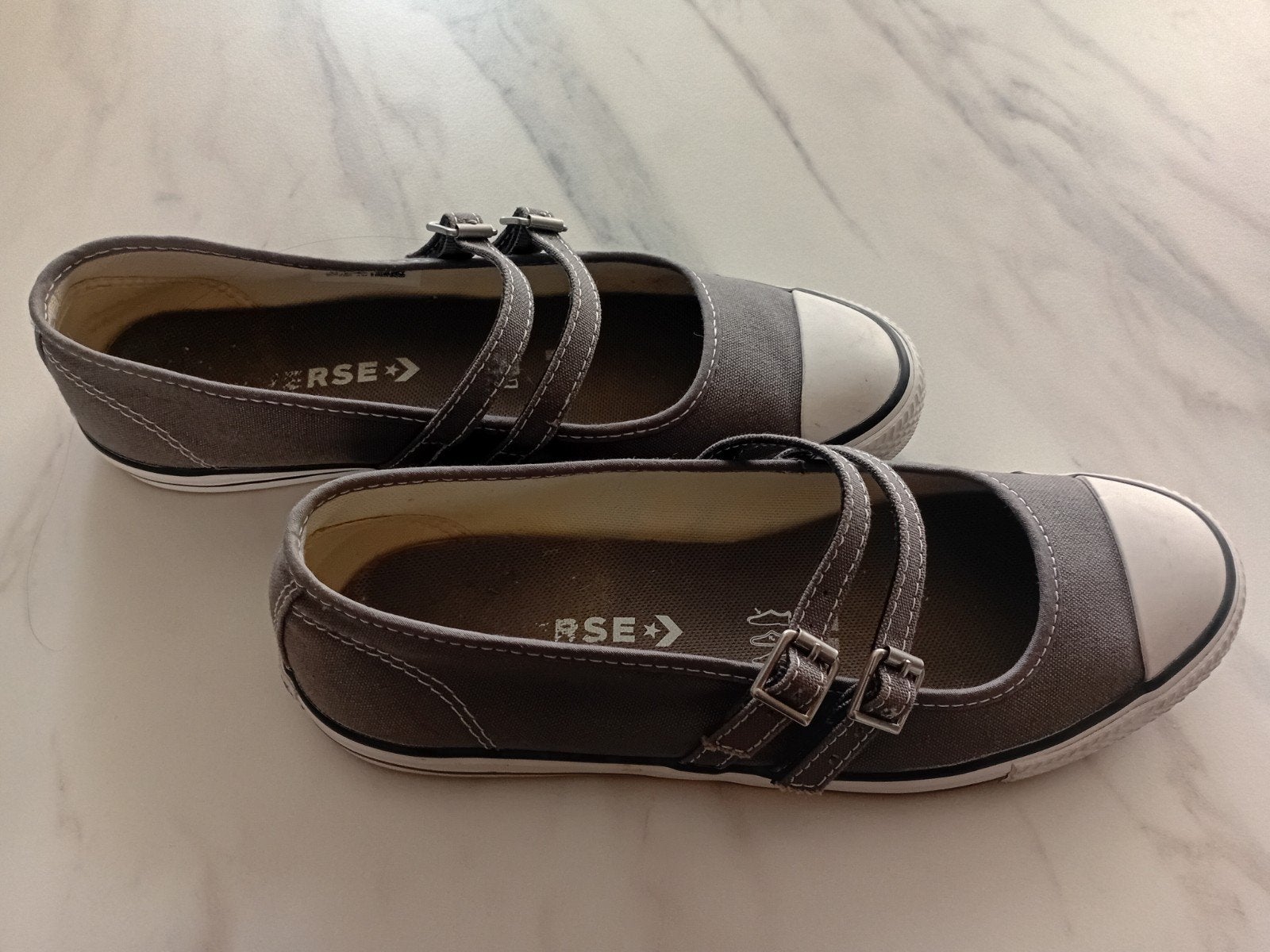 Converse ballerina's maat 40, Kleding | Dames, Schoenen, Zo goed als nieuw, Converse All Stars, Grijs, Ballerina's