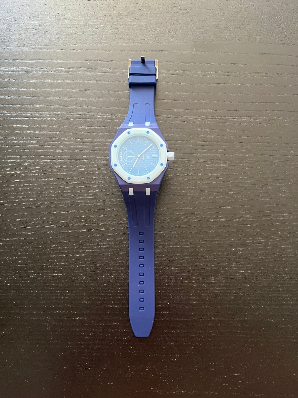 Ap x swatch horlogeband, Sieraden, Tassen en Uiterlijk, Horloges | Kinderen, Ophalen of Verzenden, Zo goed als nieuw, Blauw, Jongen of Meisje