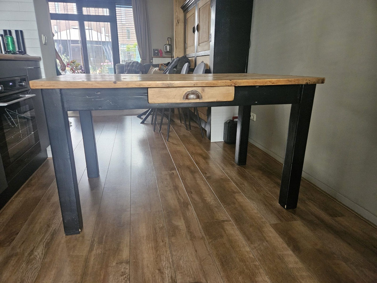 Eettafel 140x90, Huis en Inrichting, Ophalen, 200 cm of meer, 50 tot 100 cm, Zo goed als nieuw