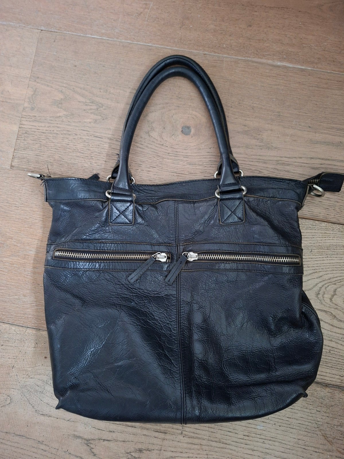 Cowboysbag Schoudertas Bag Huntly Zwart, Ophalen of Verzenden, Gebruikt, Zwart, Leer