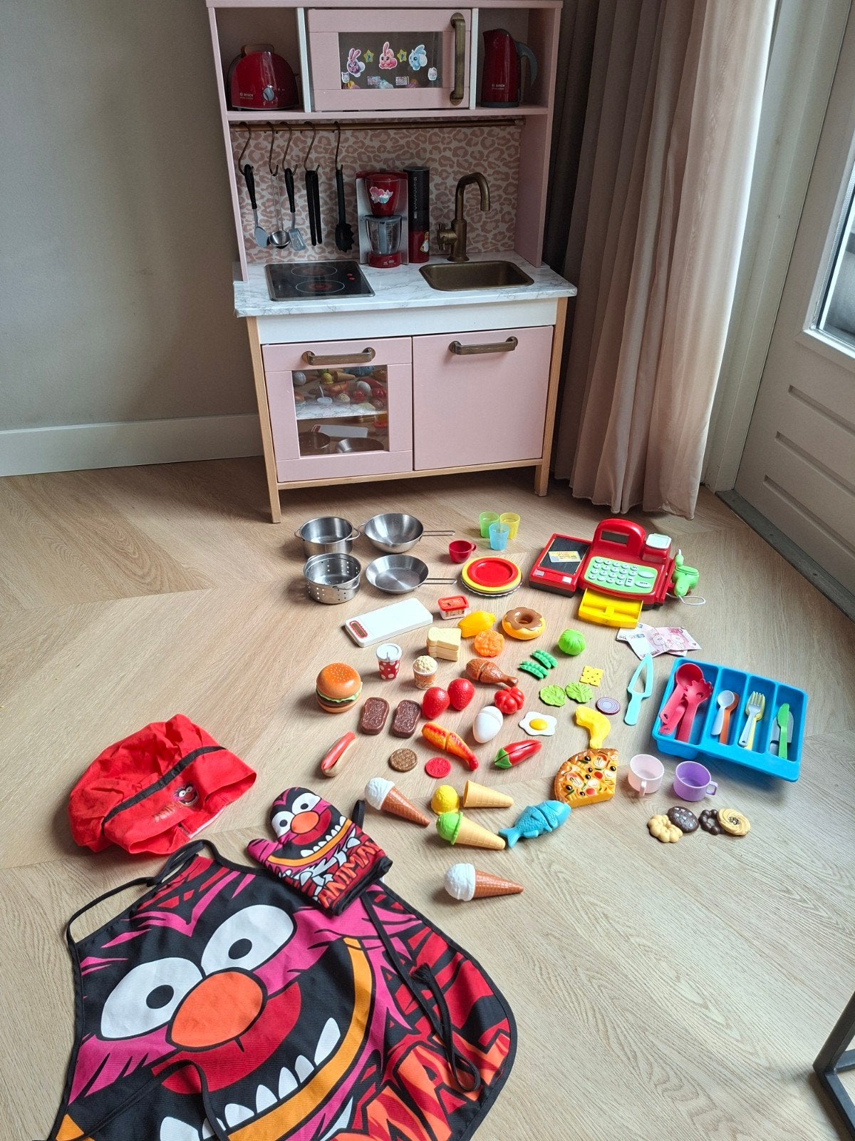 IKEA Speelkeukentje met veel accessoires, Ophalen, Gebruikt, Hout, Speelkeuken