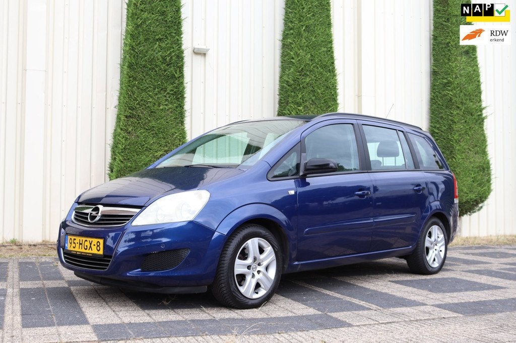 Opel Zafira 1.6 Business Airco Navigatie, Voorwielaandrijving, Gebruikt, 4 cilinders, Blauw
