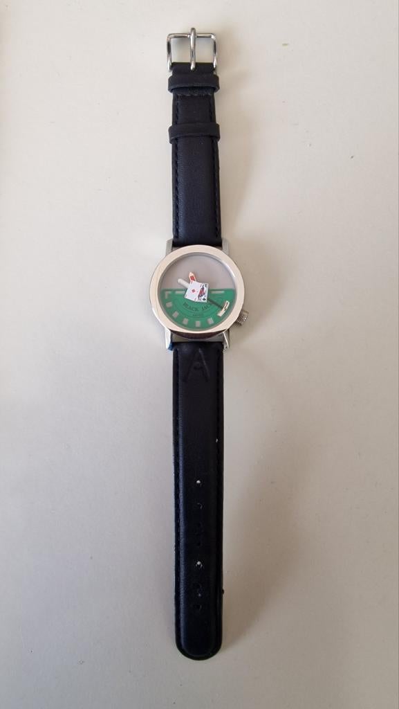 Akteo Black Jack horloge - Z.G.A.N. - Loopt prima, Overige merken, Leer, Staal, Polshorloge