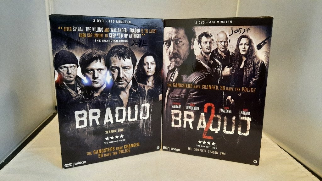 Braquo Seizoen 1 en 2 TV Serie DVD Boxsets, Ophalen of Verzenden, Gebruikt, Drama