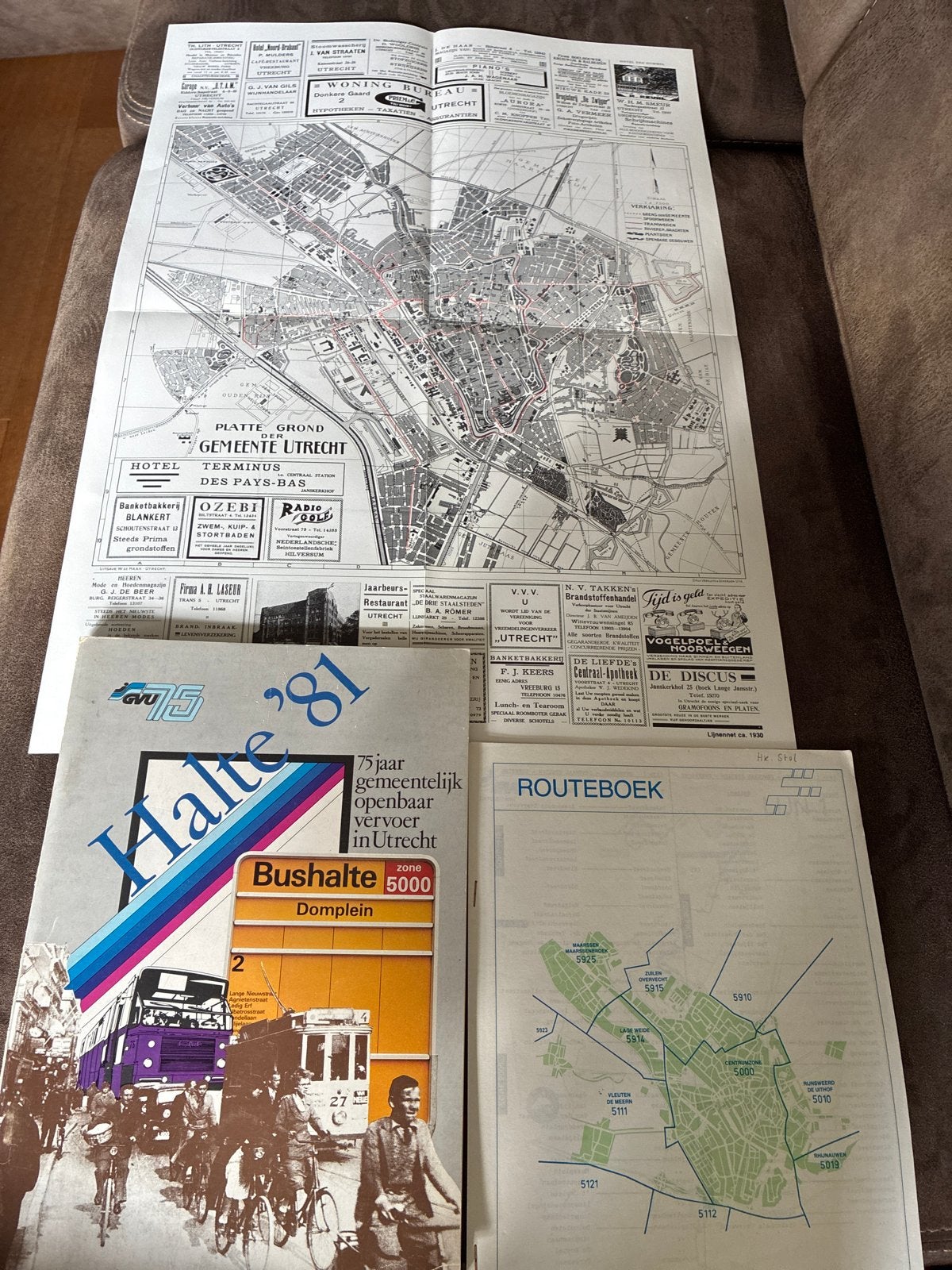 Vintage kaarten en boekjes van Utrecht (GVU), Gelezen, Overige typen, Ophalen of Verzenden, 1800 tot 2000