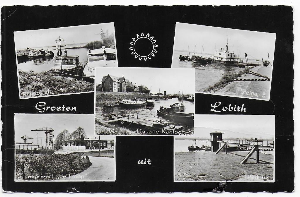 Lobith ansichtkaart uit 1960 ( B7206), Ophalen of Verzenden, 1960 tot 1980, Gelopen