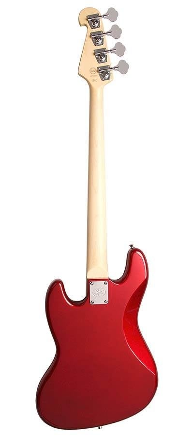 BD1CAR SX Standard Series J-style elektrische basgitaar Rood, ., Nieuw, Ophalen of Verzenden, .