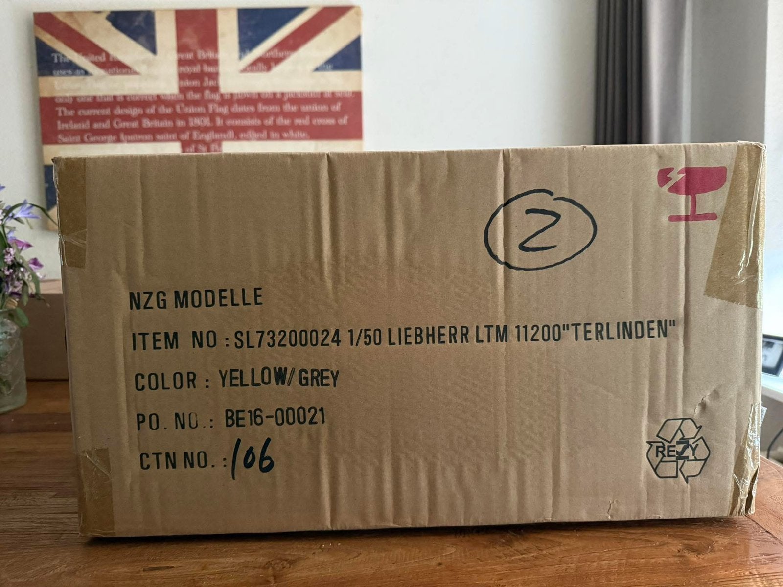 Te koop NZG LTM 11200 ter Linden, Hobby en Vrije tijd, Ophalen of Verzenden, Nieuw, Hijskraan, Tractor of Landbouw, NZG