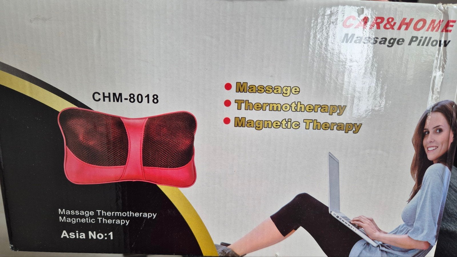 Nieuwe Car & Home Massage Pillow CHM-8018/CHM-8028, Ophalen of Verzenden, Nieuw, Massagestoel of Kussen