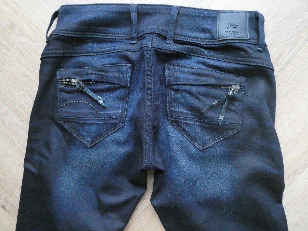 Mooie d.blauwe Gstar Midge Cody Skinny spijkerbroek 26-34, Blauw, Ophalen of Verzenden, Zo goed als nieuw, W27 (confectie 34) of kleiner