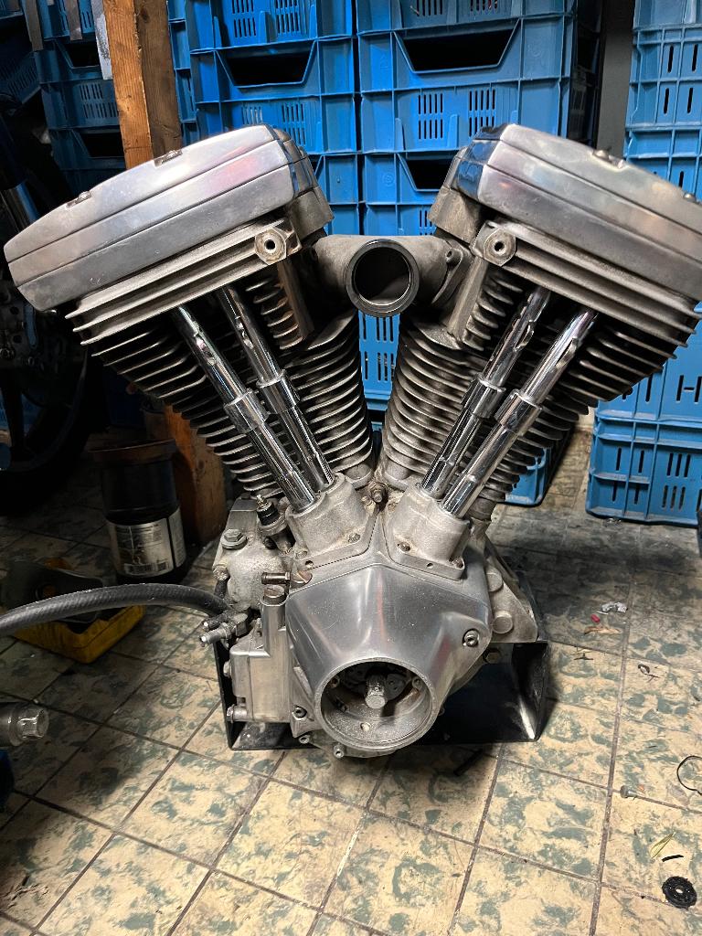 Harley motorblok, Ophalen, Gebruikt
