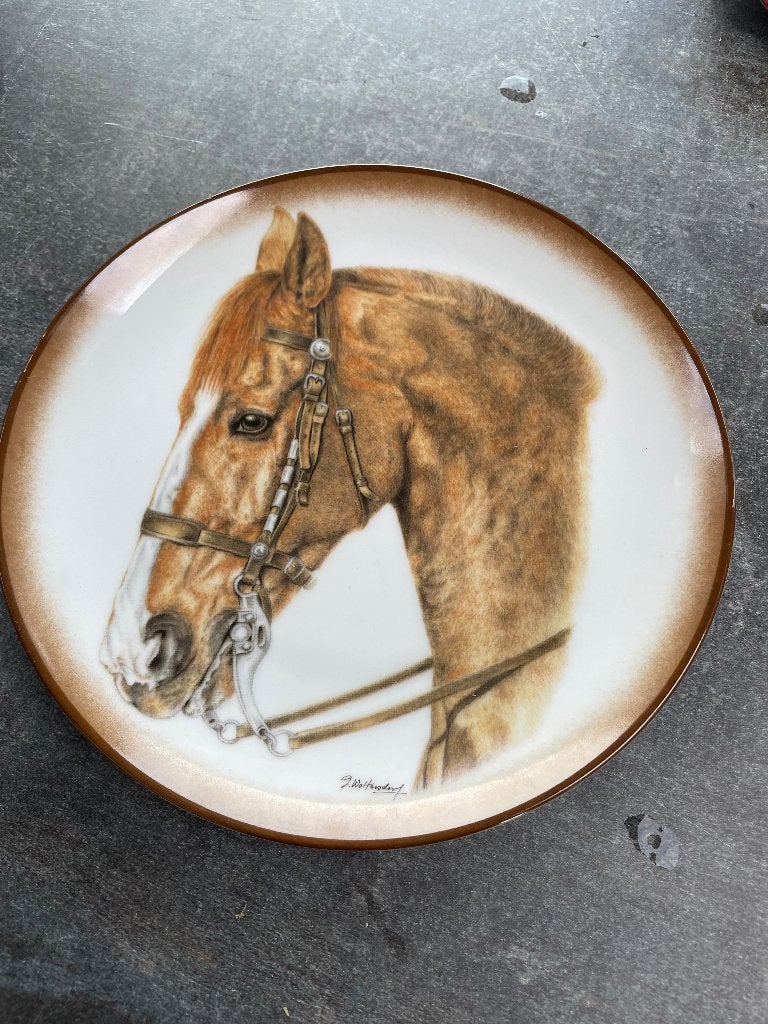 Wandbord Goebel paard “American Quarter Horse” 20cm, Ophalen of Verzenden