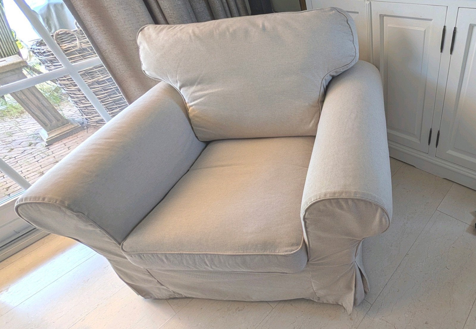 Ikea Ektorp fauteuil - zo goed als nieuw, Modern, Comfortabel, 75 tot 100 cm, Ophalen of Verzenden, Zo goed als nieuw