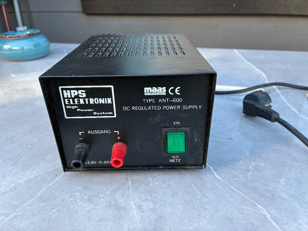 HPSElektronik / MAAS KNT-600, DC-voeding12/13,8 V 6-8 Amp, Ophalen of Verzenden, Gebruikt
